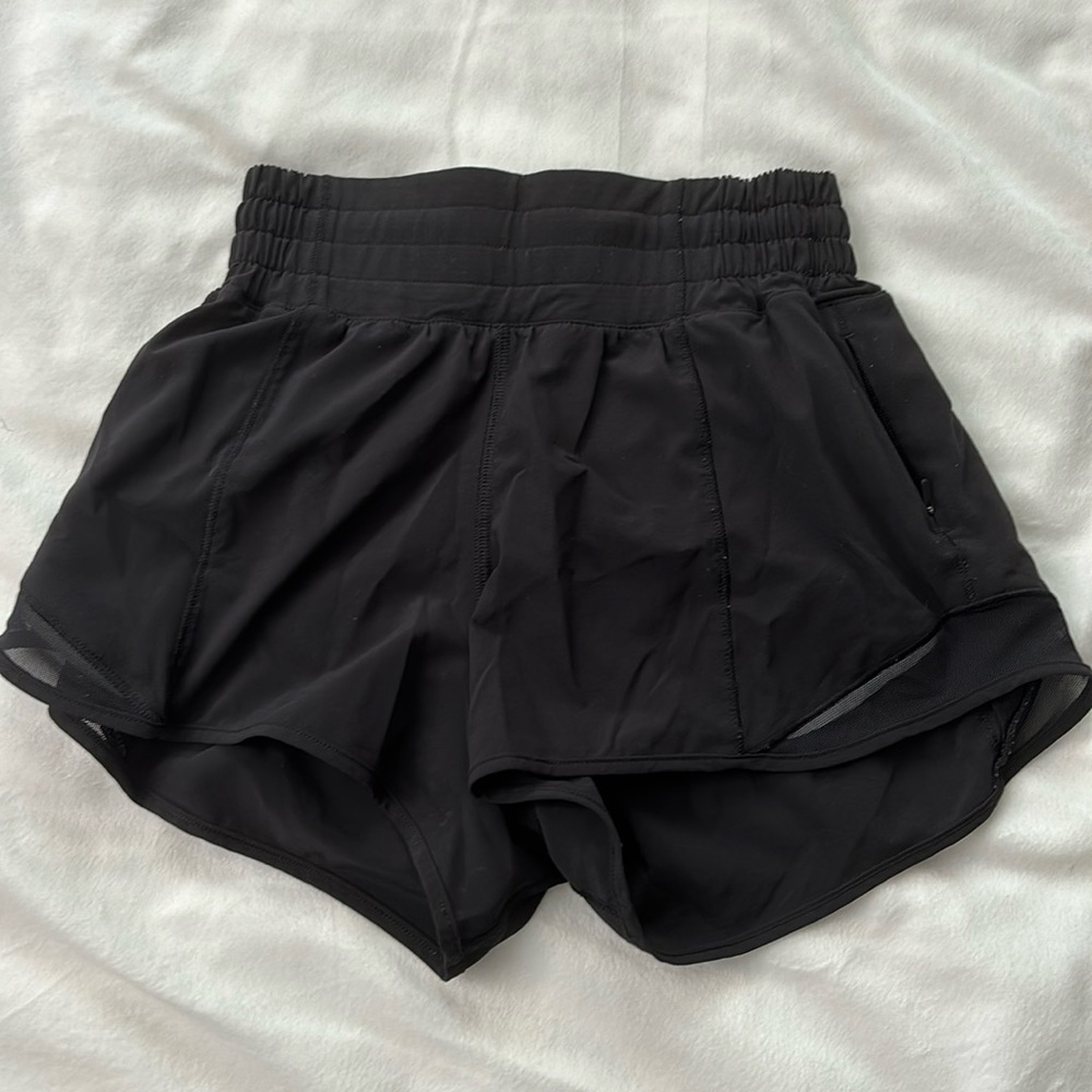 Lululemon Hotty Hot Black Shorts Size 0